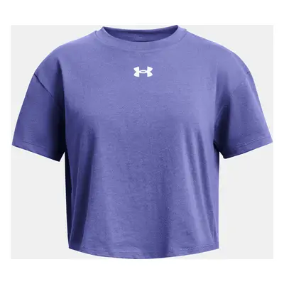 Under Armour Tričko UA CROP SPORTSTYLE LOGO SS-PPL - Holky