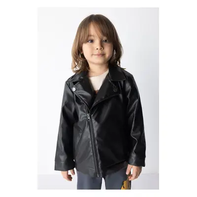 DEFACTO Baby Boy Faux Leather Coat