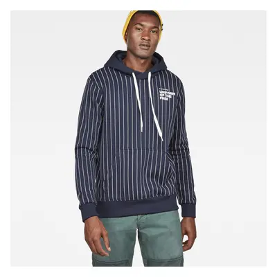 G-STAR Sweatshirt - Core hdd sw pinstr ao l\s blue