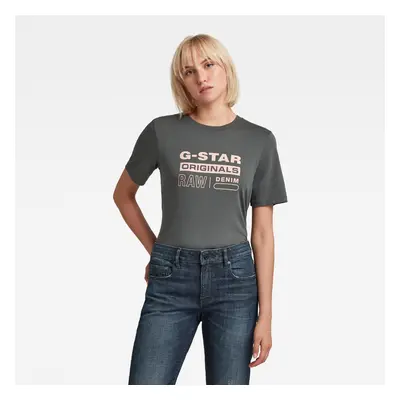 G-STAR T-shirt - Originals label regular fit tee grey