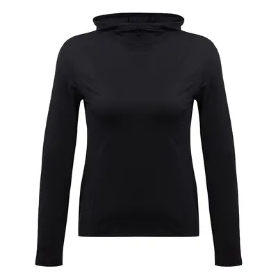 Trendyol Black Micro Reflective Print Detailed Hooded Knitted Sports Top/Blouse