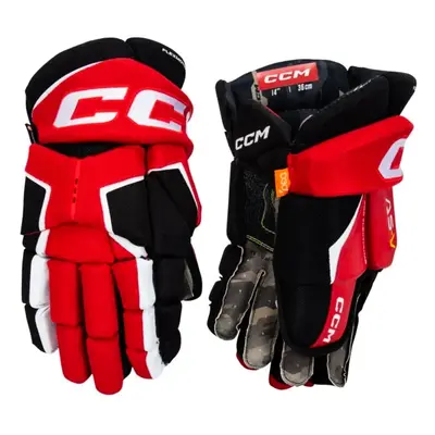 CCM Tacks AS-V black/red/white Hokejové rukavice, Senior