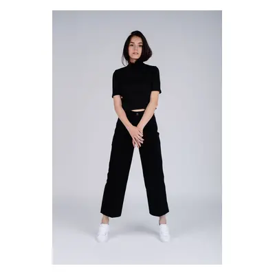 Tommy Hilfiger Trousers - BELL BOTTOM HW C BLACK black