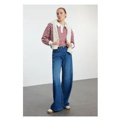 Trendyol Blue High Waist Extra Wide Leg Palazzo Jeans