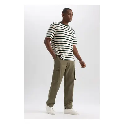 DEFACTO Wide Leg Fit Wide Fit Normal Waist Wide Leg Cargo Pocket Trousers