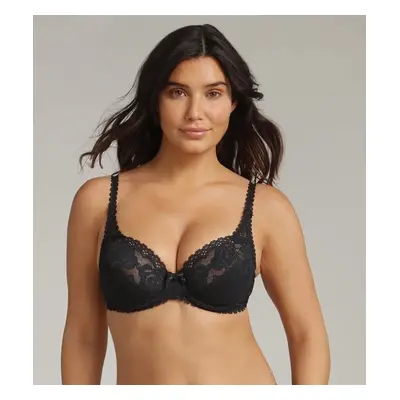 PLAYTEX FLOWER ELEGANCE UNDERWIRE BRA - Women's lace bra with underwire - black