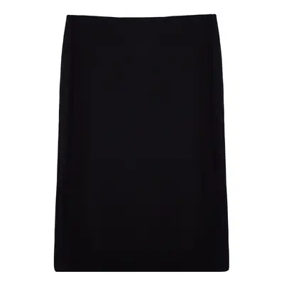 Trendyol Curve Black Knitted Plus Size Skirt