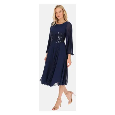 L`AF Woman's Dress Sharon Navy Blue