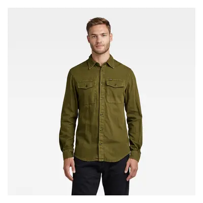 G-STAR Shirt - Marine slim shirt l\s green