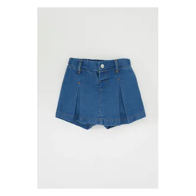 DEFACTO Baby Girl Elastic Waist Short Jean Shorts Skirt