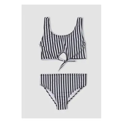 DEFACTO Girl's Striped Bikini Set