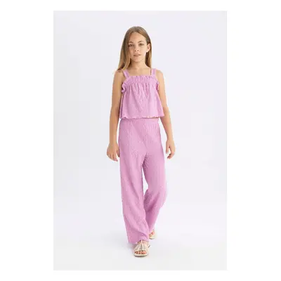 DEFACTO Girl's Wide Leg Wide Leg Crepe Trousers