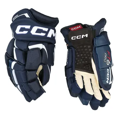 Hokejové rukavice CCM JetSpeed FT6 Pro Navy/White