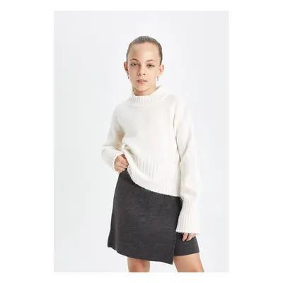 DEFACTO Girl Basic Anthracite Shorts Skirt