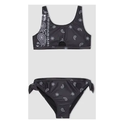 DEFACTO Girl's Patterned Bikini Set