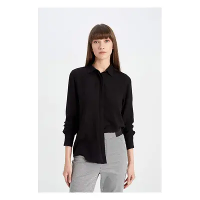 DEFACTO Regular Fit Long Sleeve Basic Shirt