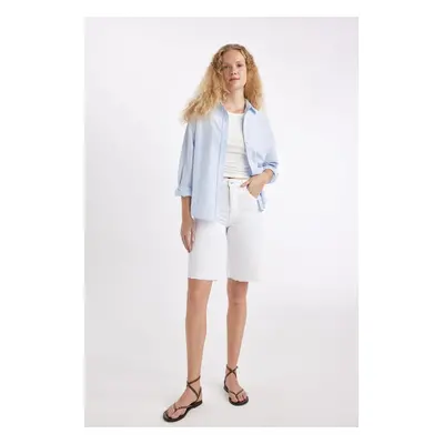 DEFACTO Normal Waist Short Leg Gabardine Bermuda Shorts