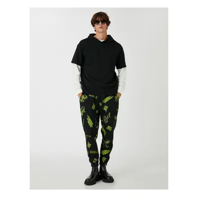 Koton Skull-Printed Jogger Sweatpants