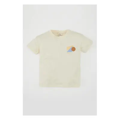 DEFACTO Baby Boy Crew Neck Printed Short Sleeve T-Shirt