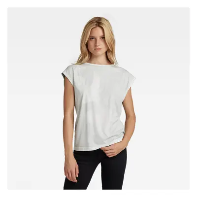 G-STAR Top - Adjustable back graphic r t white