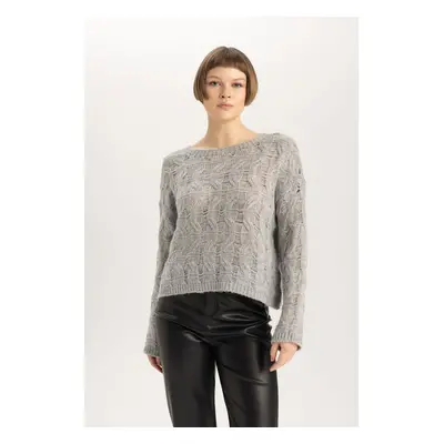 DEFACTO Relax Fit Crew Neck Knitwear Sweater