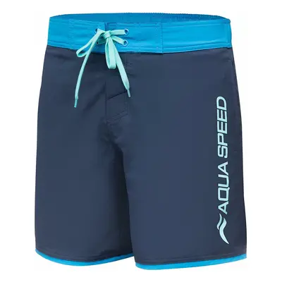 AQUA SPEED Man's Swimming Shorts Evan Navy Blue