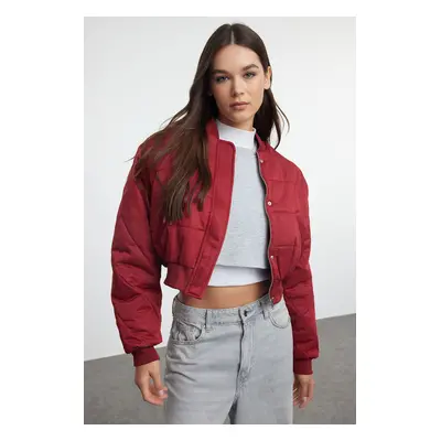 Trendyol Claret Red Bomber Puffer Jacket