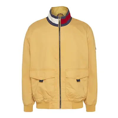 Tommy Jeans Jacket - TJM COTTON FLAG COLLAR BOMBER yellow