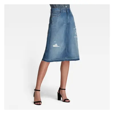 G-STAR Skirt - A-line Midi rp Skirt Denim