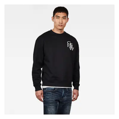 G-STAR Sweatshirt - Graphic stor r sw l\s black