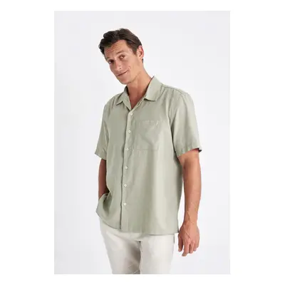 DEFACTO Relax Fit Polo Collar Short Sleeve Shirt