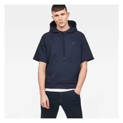 Sweatshirt - G-STAR Tendric stor hooded sw 1/2 slv blue