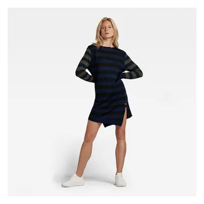 G-STAR Dress - Cross in stripe r dress knit multicolored