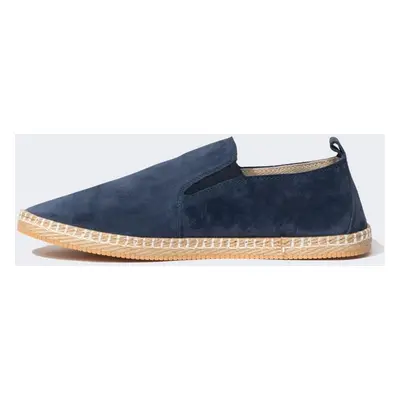 DEFACTO Men's Flat Sole Leather Suede Espadrille