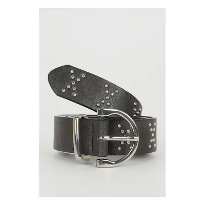 DEFACTO Women's Faux Leather Classic Belt