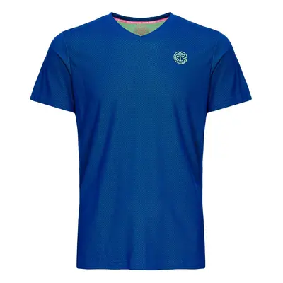 Dětské tričko BIDI BADU Evin Tech Round-Neck Tee Blue/Neon Green