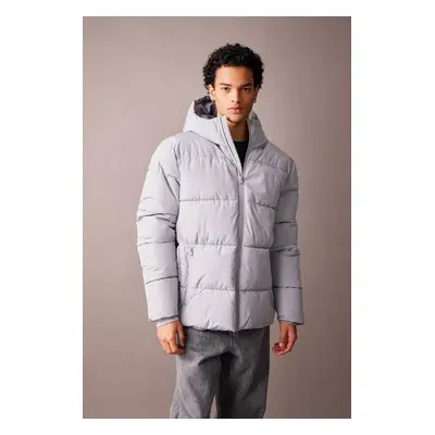 DEFACTO Hooded Puffer Jacket Zippered Double Pocket