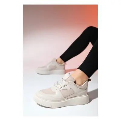 LuviShoes PURE Beige Skin Women's Sneakers