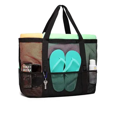 21301 Dewberry Beach bag Picnic bag Multi-Pocket-BLACK