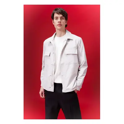 DEFACTO Regular Fit Polo Neck Shirt Jacket