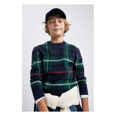 DEFACTO Boy's Crew Neck Knitwear Sweater