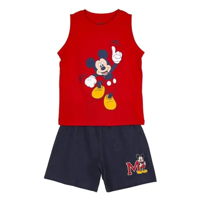 SHORT PYJAMAS SINGLE JERSEY SUSPENDERS MICKEY