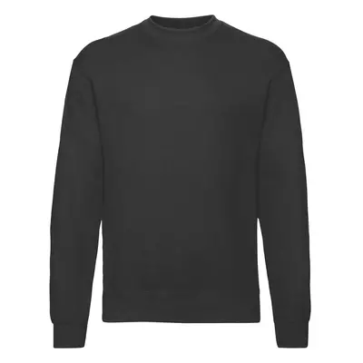 Men's Black Sweatshirt Set-in Sweat Fruit of the Loom