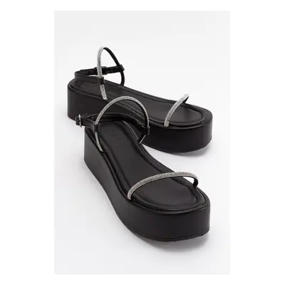 LuviShoes Ekos Women's Black Sandals