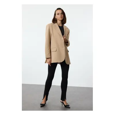 Trendyol Beige Extra Oversize Blazer Jacket