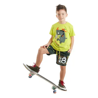 Denokids Skateboard Hypo Boy's Summer T-shirt Shorts Set