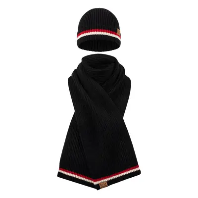 Lonsdale Unisex scarf and beanie set