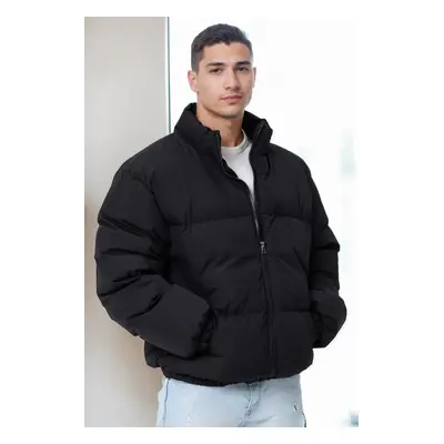 99887 Dewberry Oversize Mens Padding Jacket-BLACK