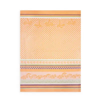 Zwoltex Unisex's Dish Towel Kurki Orange/Pattern