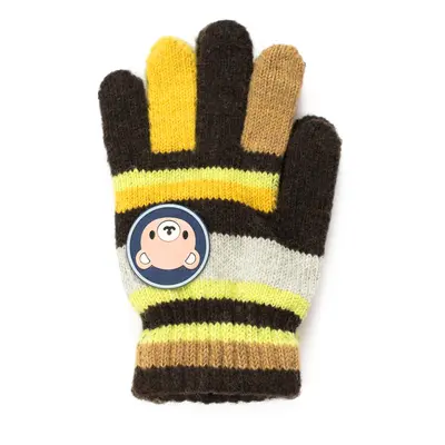 Art Of Polo Kids's Gloves Rkq054-5 Brown/Yellow